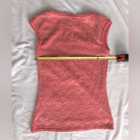 Wrapper pink lace top - Picture 2 of 3